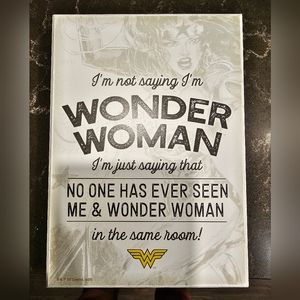 Wonder Woman Wooden Plaque